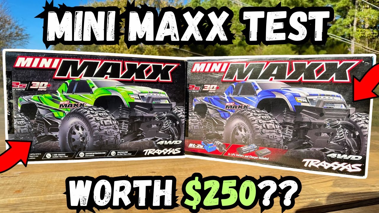 Распаковка Traxxas Mini Maxx DOUBLE и тест на прочность!