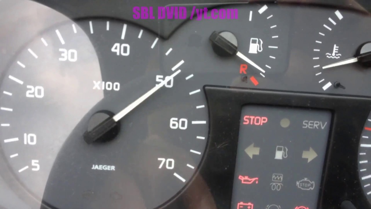 Vérifier le fonctionnement (aiguilles compteur) Renault Mégane 1 phase 2