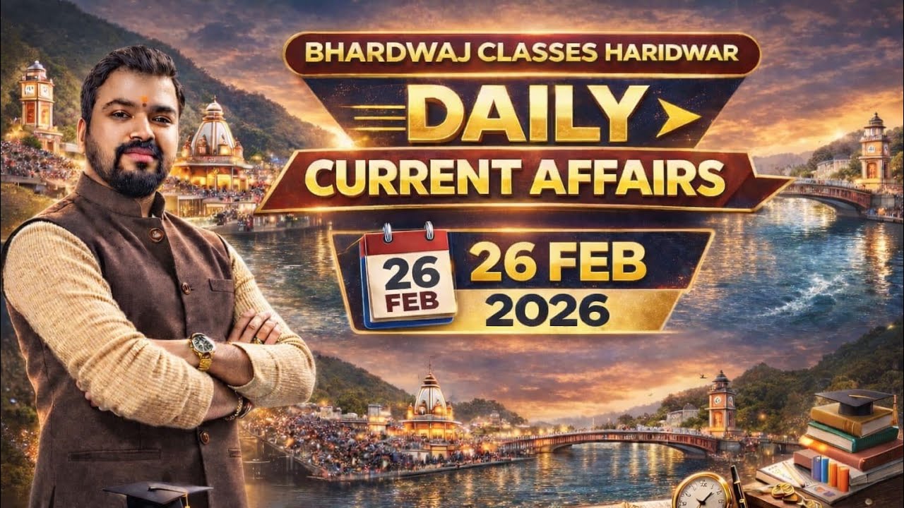 26 February 2026 Daily Current Affairs | Top 10 MCQs | All Competitive Exams | Hindi & English 