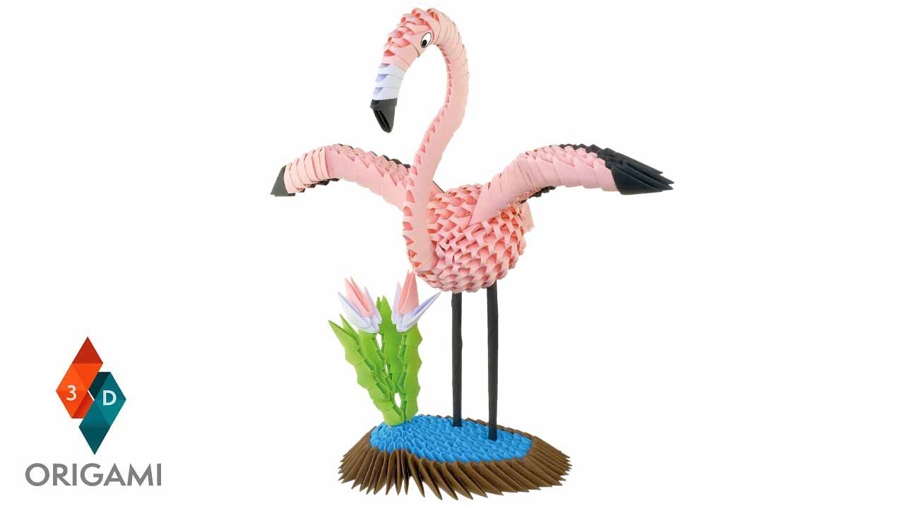 3D Origami - Flamingo - Tutorial