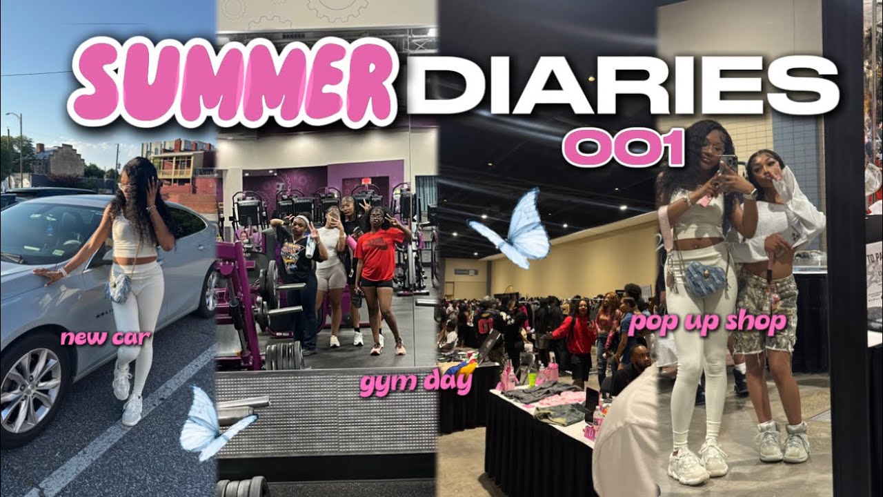 SUMMER DIARIES 001. pop up shop, lunch outing, store run, gym day + more