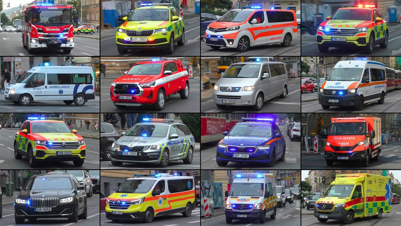 Záchranná Služba, Hasiči a Policie Praha naléhavě v Praha - Emergency Service Responding in Prague!
