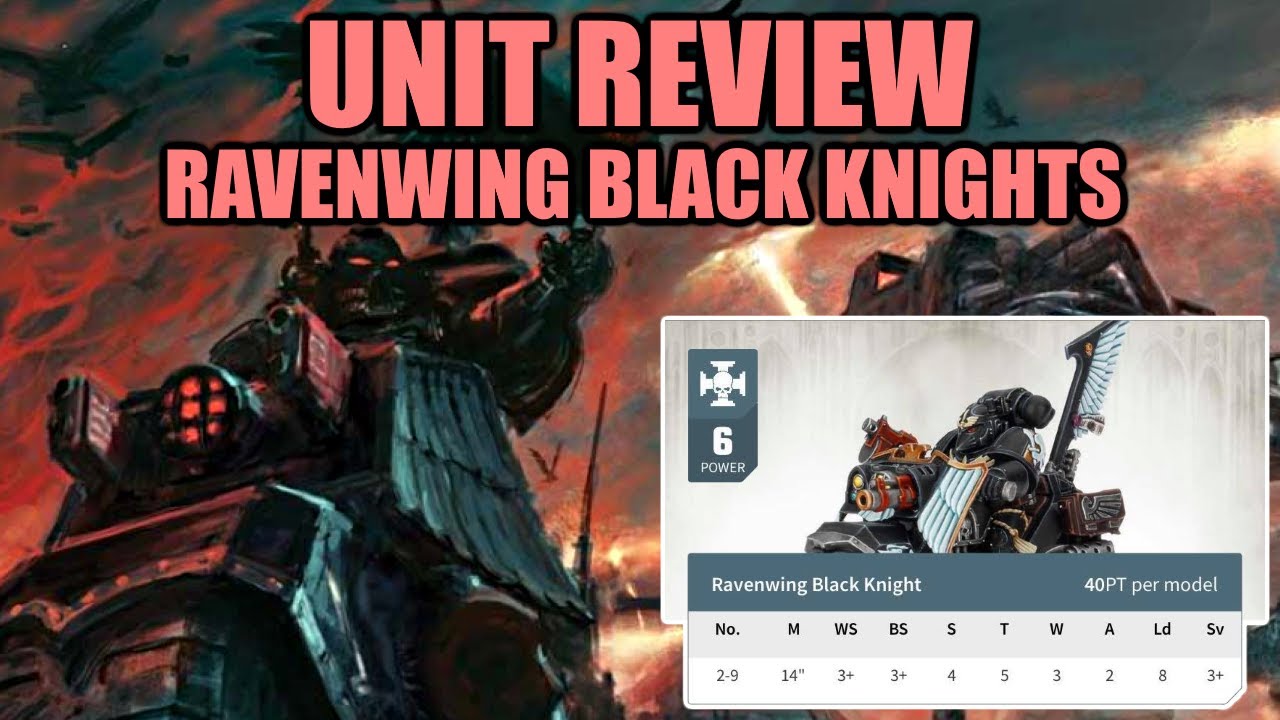 Обзор юнита Black Knights из Ravenwing (Темные Ангелы) │ Тактика Warhammer 40k 9-й редакции