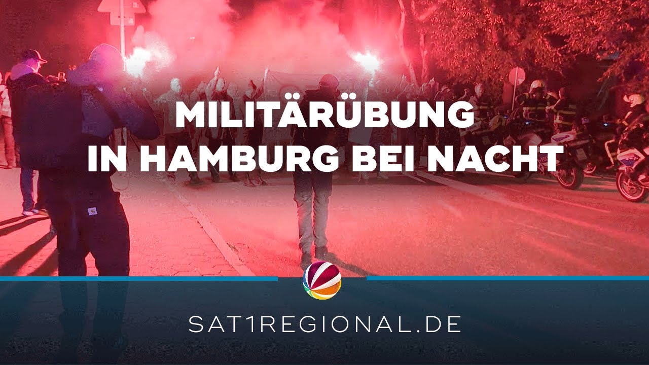 Militärkonvoi: Nacht-Manöver bei Bundeswehrübung „Red Storm Bravo“ in Hamburg