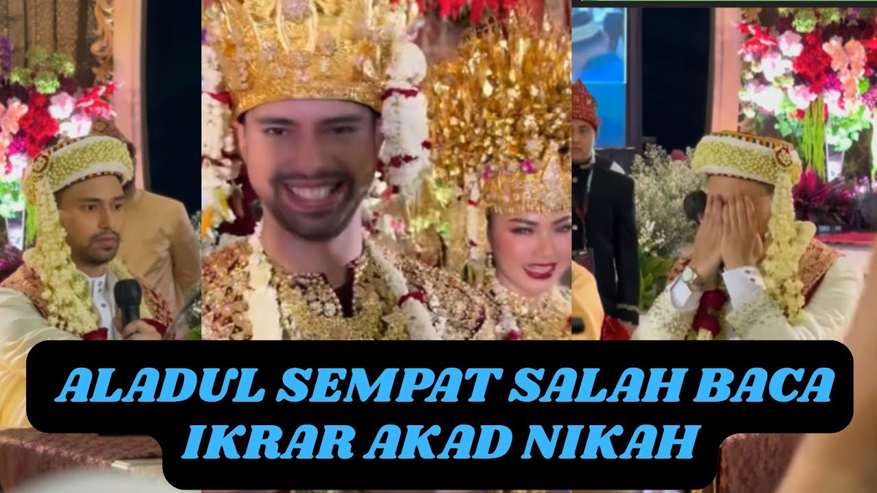 Ketegangan di Wajah Aladul Saat Bacakan Ikrar Akad Nikah 