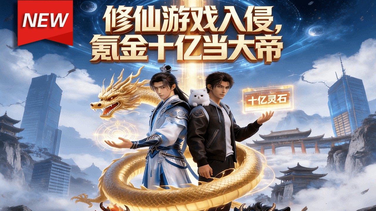 MULTISUB📢新番上线《修仙游戏入侵，氪金十亿当大帝》第1~100集丨陈川重生回到游戏入侵现实前，豪掷家产，刷出神品双灵根登顶大帝境，以绝对实力镇压动乱，凭钞能力与远见打造最强宗门！#破晓动漫社