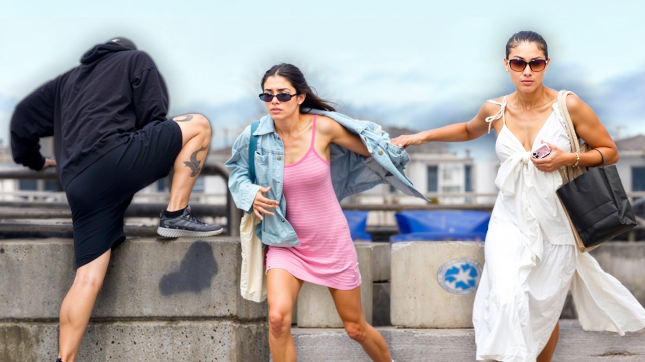 Funny FART Prank at the Beach! FARTMAN Tries PARKOUR!!