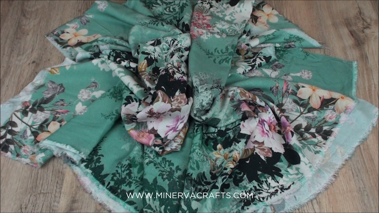 Lady McElroy Viscose Crepe Fabric Soft Green