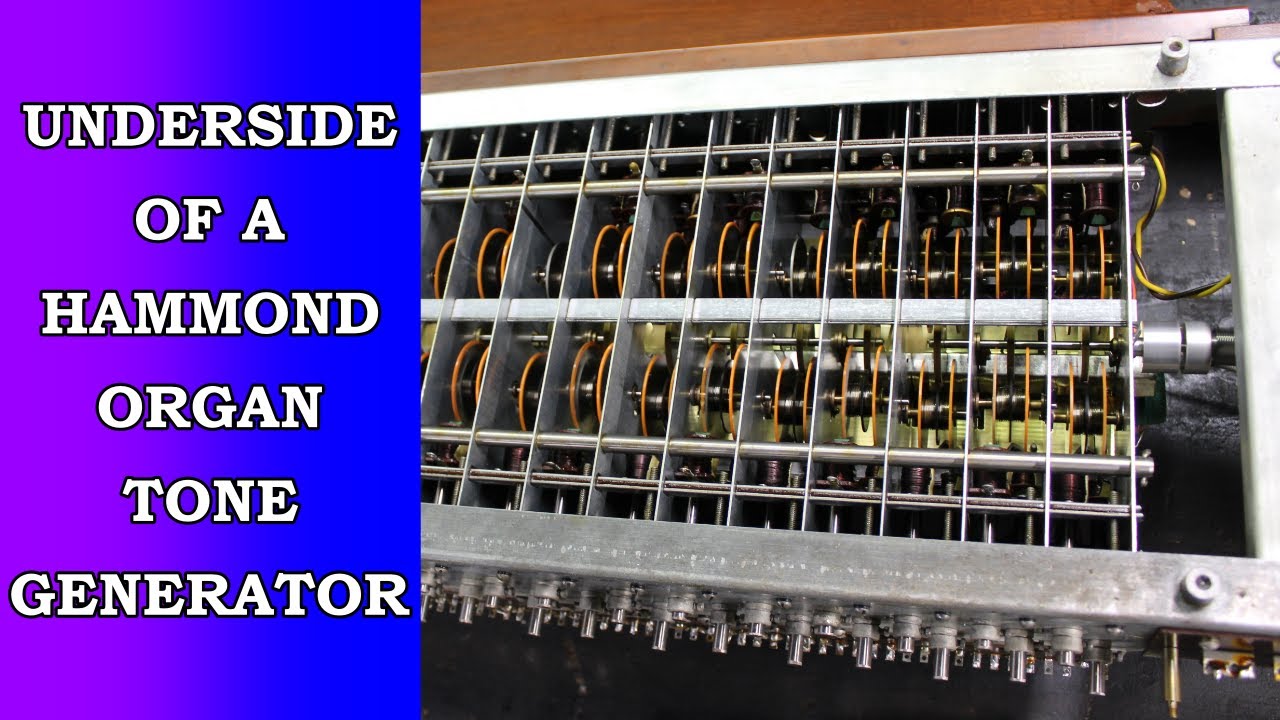 Underside of a Hammond organ tone generator!