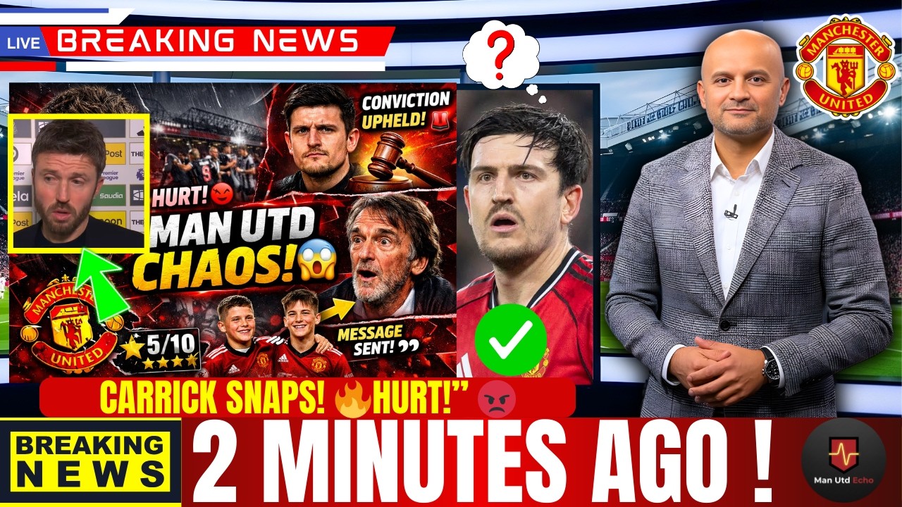 CARRICK HURT 😡 MAGUIRE CONVICTION UPHELD 🚨 MAN UTD CHAOS AFTER NEWCASTLE DEFEAT  MAN UNITED NEWS
