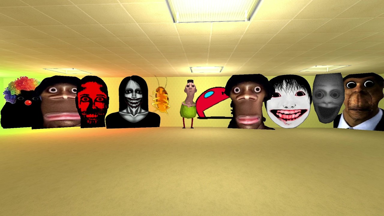 unlimited nextbots in backrooms garrys mod snpc #snpc