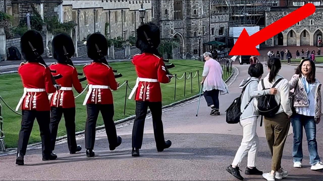 She gets a SHOCK at Windsor Castle!