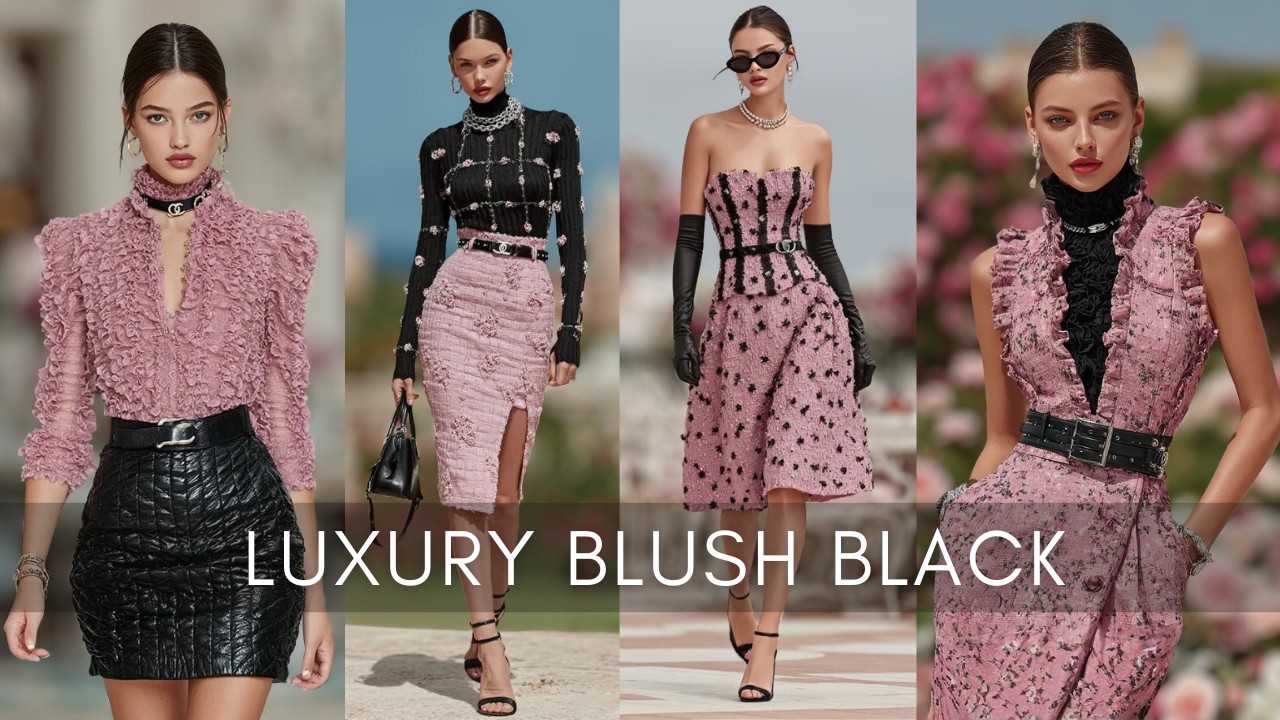 2026 Spring/Summer: Blush Pink & Black Combos That Instantly Look Luxurious & Romantic