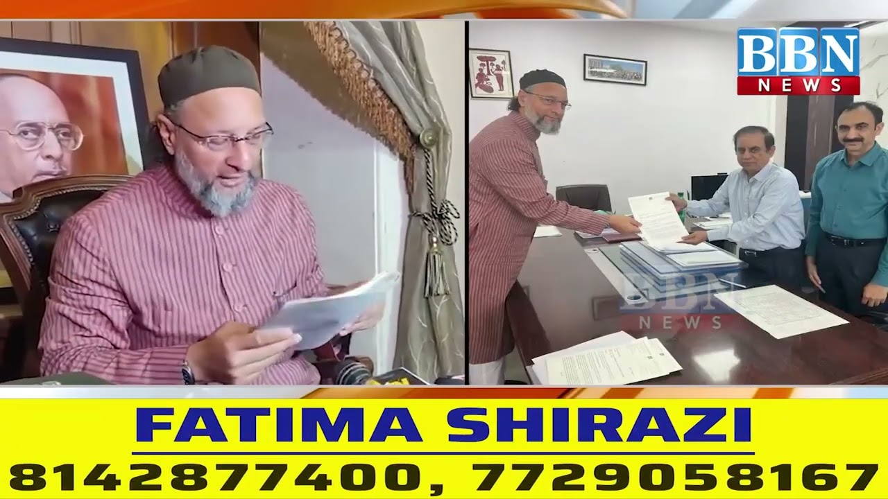 Asaduddin Owaisi Meets Telangana CEO Over SIR  Demands Easier Voter Verification Process