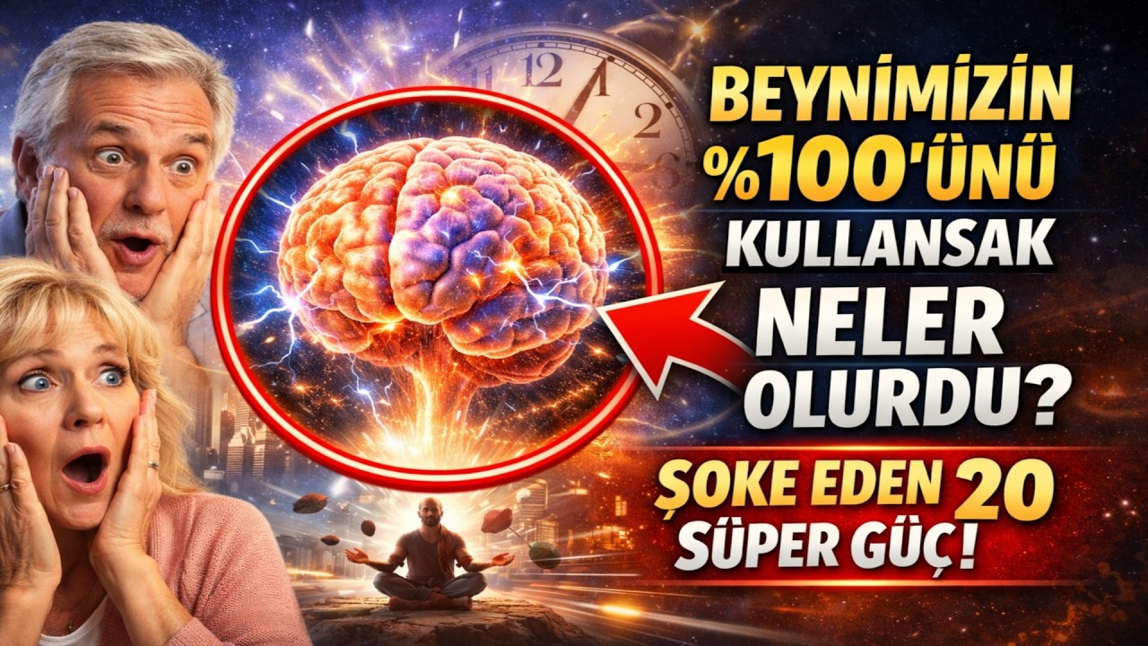 Beynimizin Yüzde Yüzünü Kullansak Neler Olurdu? İşte Sizi Şoke Edecek 20 İnanılmaz Güç.