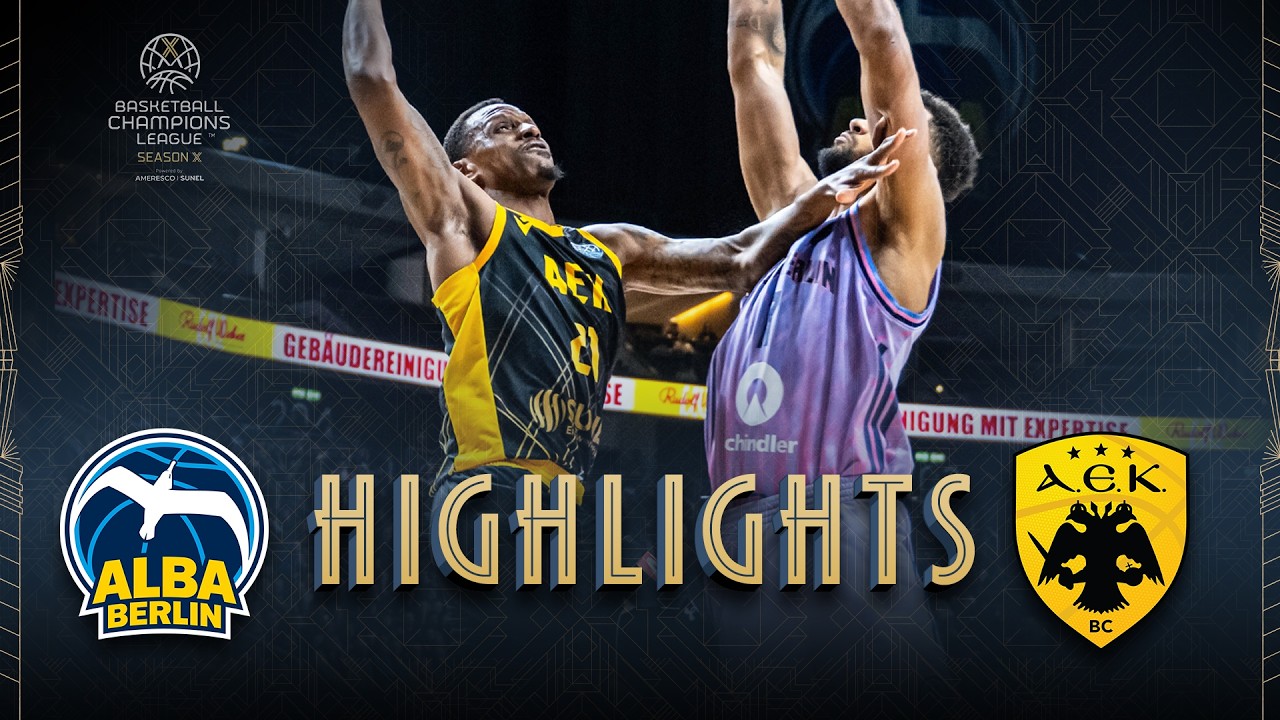 ALBA BERLIN v AEK BC | Round of 16 | Highlights | #BasketballCL 2025-26