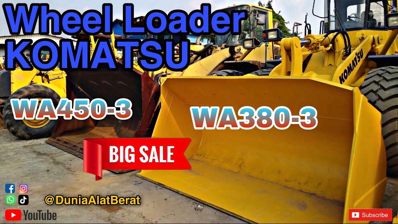 Wheel Loader KOMATSU WA380-3 & WA450-3 ( Pool Cikokol - Tangerang )
