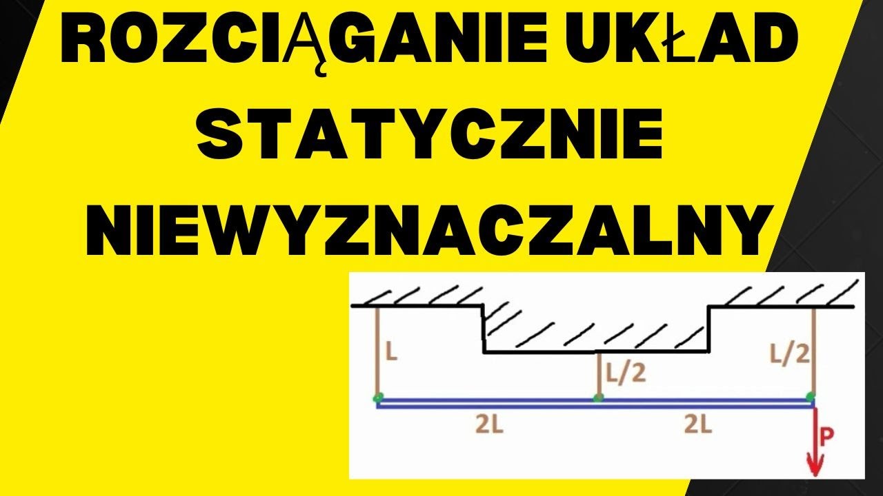 Rozciaganie uklad statycznie niewyznaczalny