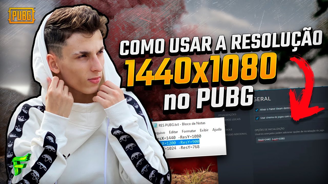 COMO USAR A RESOLUÇÃO 1440 x 1080 NO PUBG!! (4:3) E COMO USÁ-LA EM SUAS LIVES!!