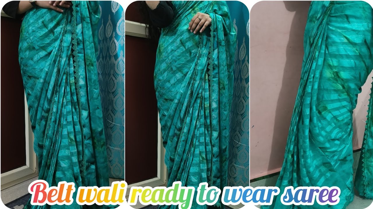 Belt wali ready to wear saree 💫#sabilasaifiofficial