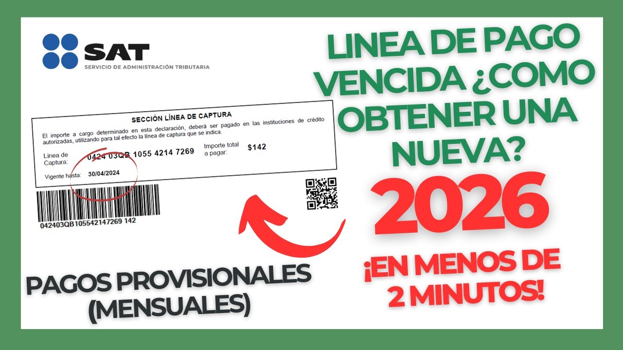 REIMPRIMIR linea de captura VENCIDA | actualiza linea de pago SAT