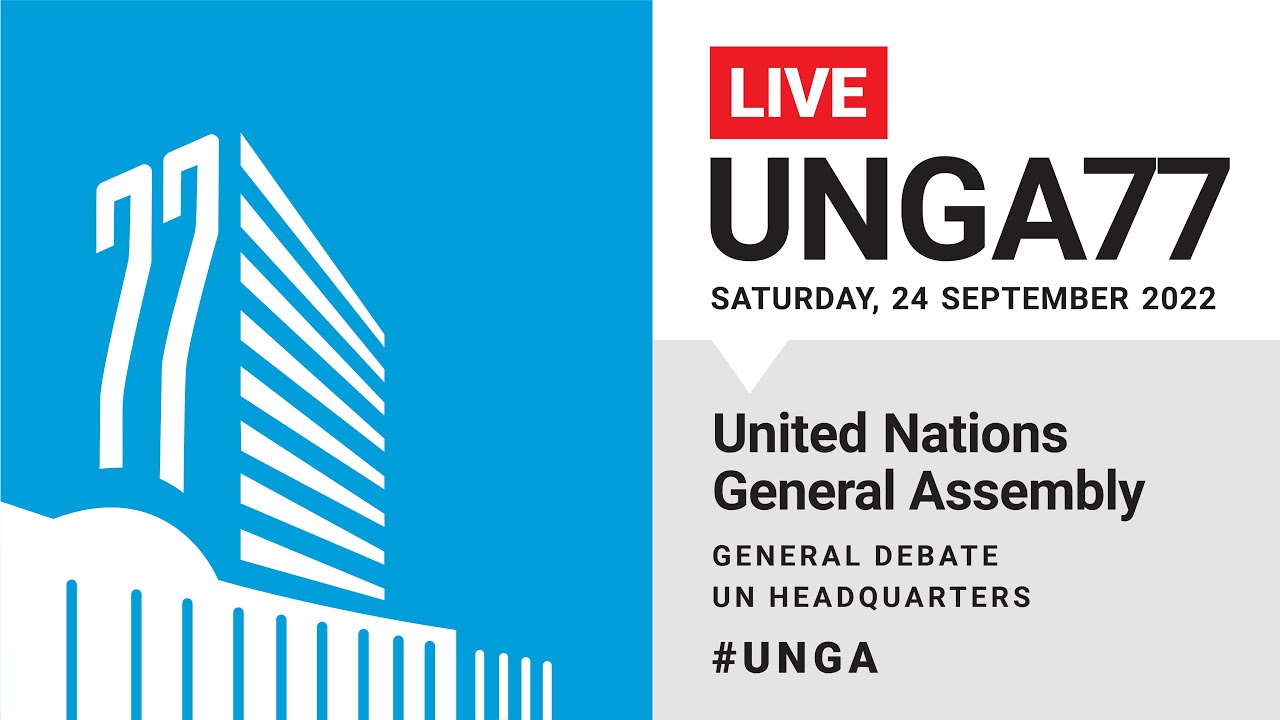 #UNGA77 General Debate Live (Russia, India, Ethiopia, China and More) - 24 September 2022