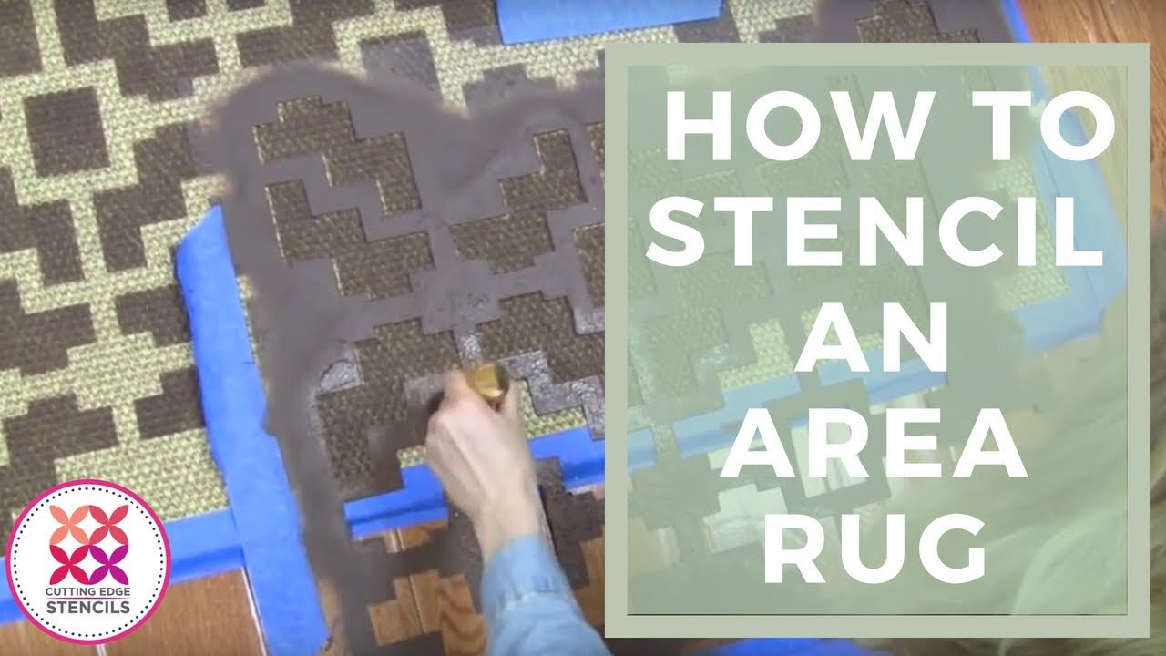Rug Stencil with Benjamin Moore Paint | Decorating Ideas by Cutting Edge Stencils