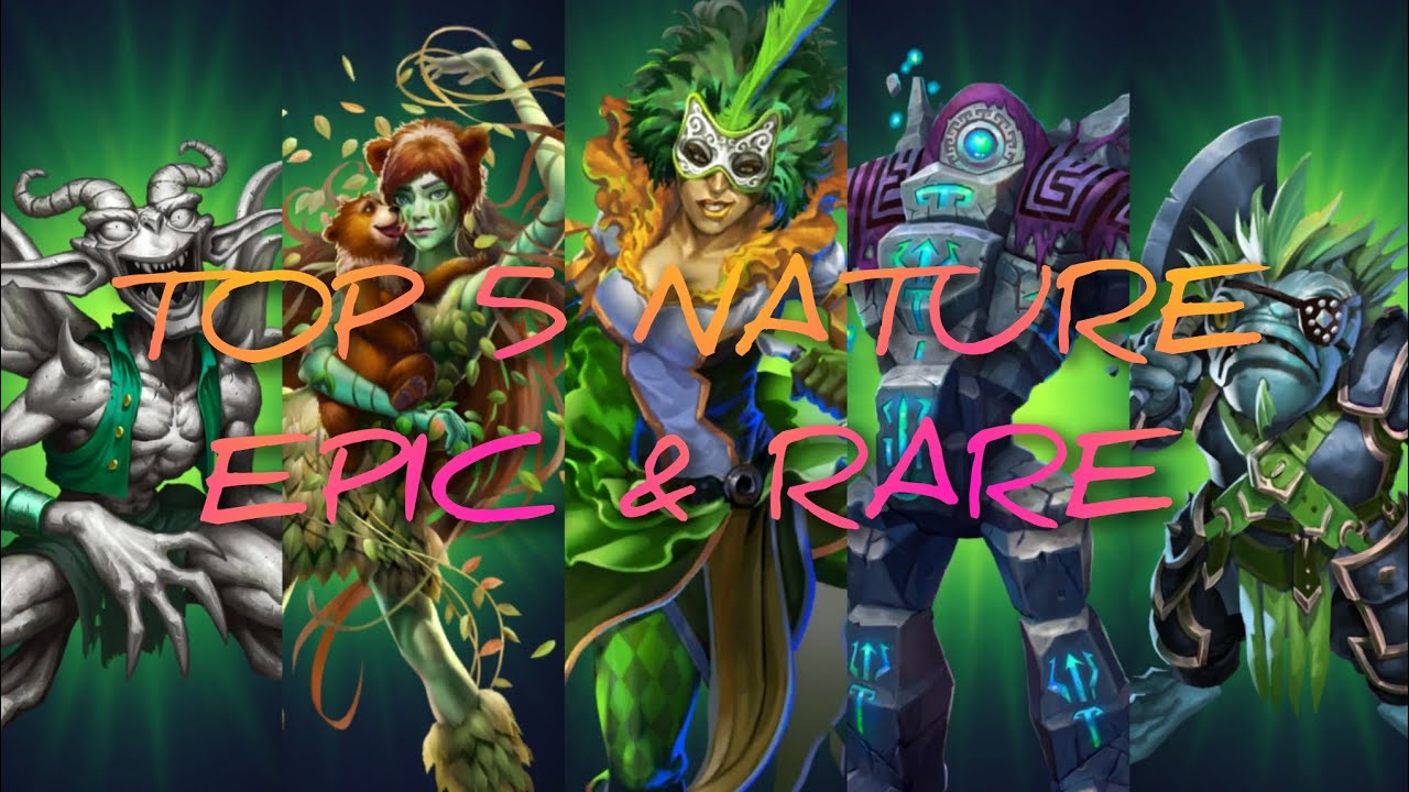 Empires & Puzzles Top 5 Nature Epic & Rare Heroes of All Time! Full Hero List & Rankings Got Plant?💚