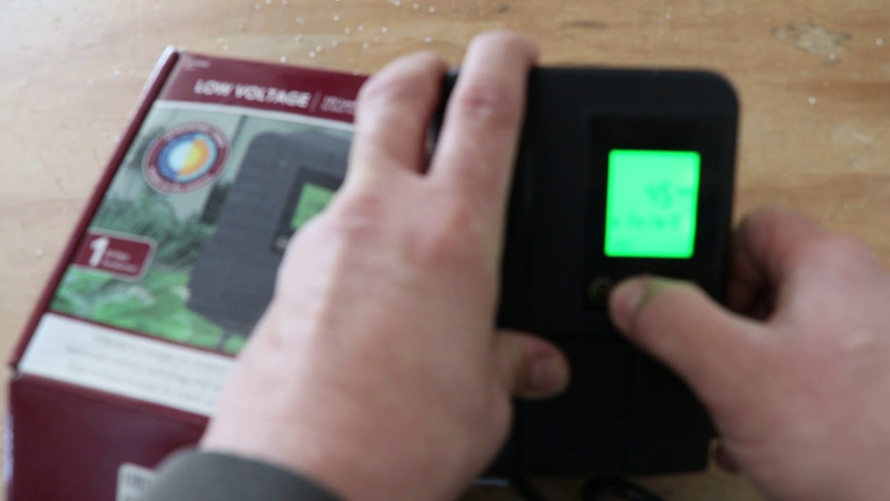 Low-Voltage Transformer setup instructions