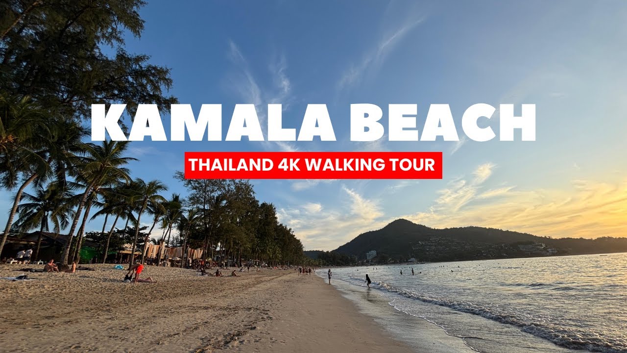 PHUKET, THAILAND Walking Tour | Stunning Sunset at Kamala Beach - 4K 60FPS