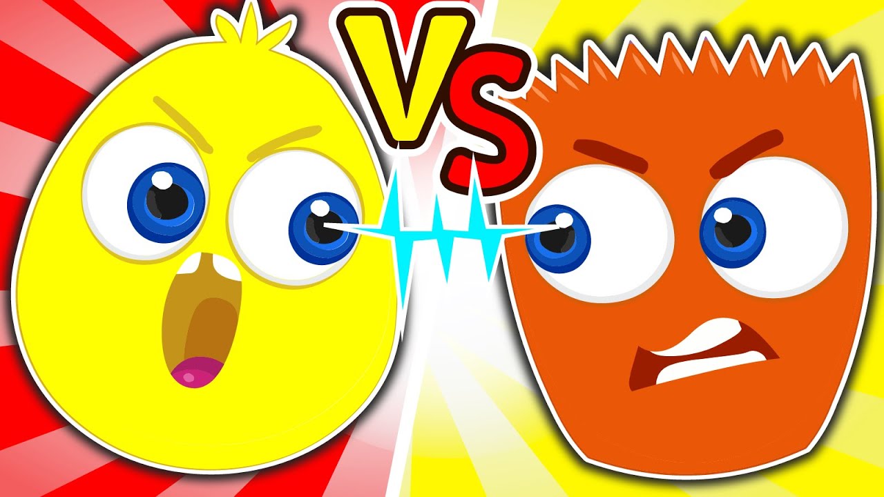 Caricaturas Educativas: Colores Naranja y Amarillo en una Aventura Animada