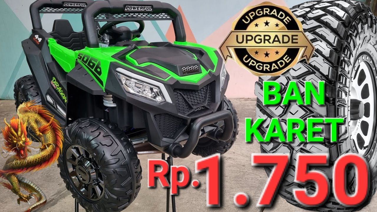 DRAGON 5066 BAN KARET SHP VOLTA Mainan Anak Mobil Aki JEEP Electric Kids Car Toys