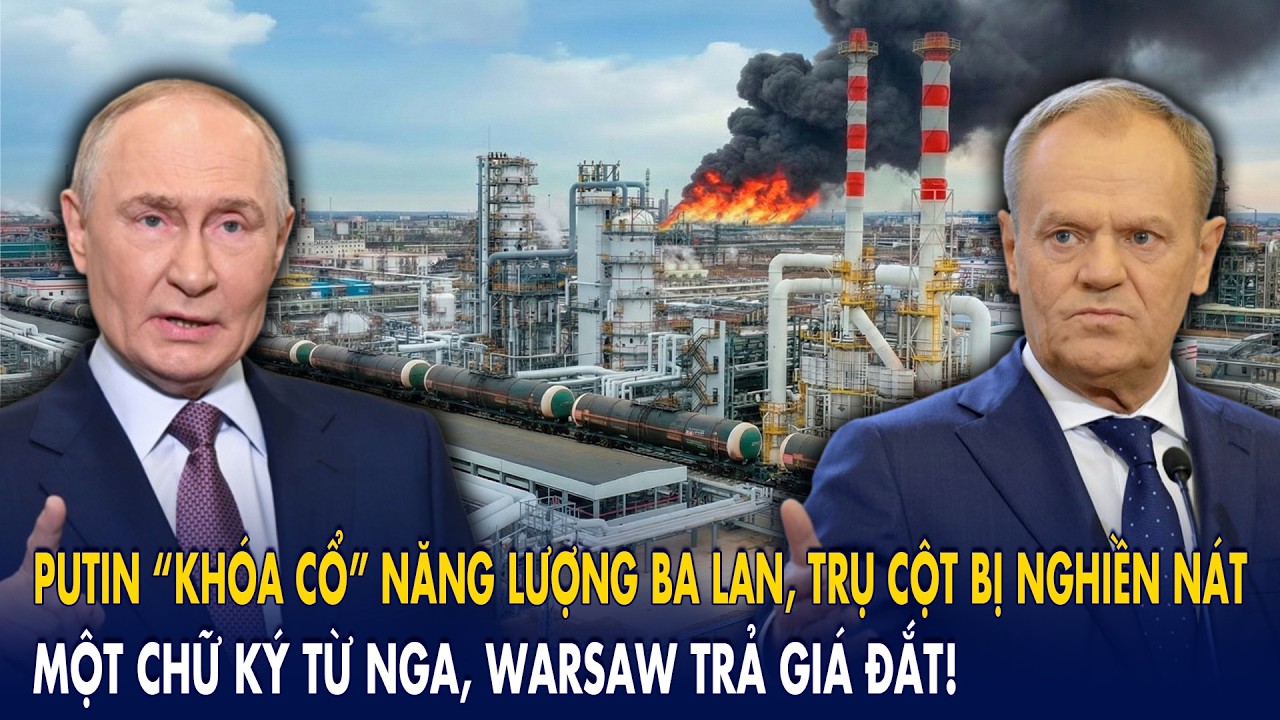 Putin “khóa cổ” năng lượng Ba Lan, trụ cột bị nghiền nát: Một chữ ký từ Nga, Warsaw trả giá đắt!