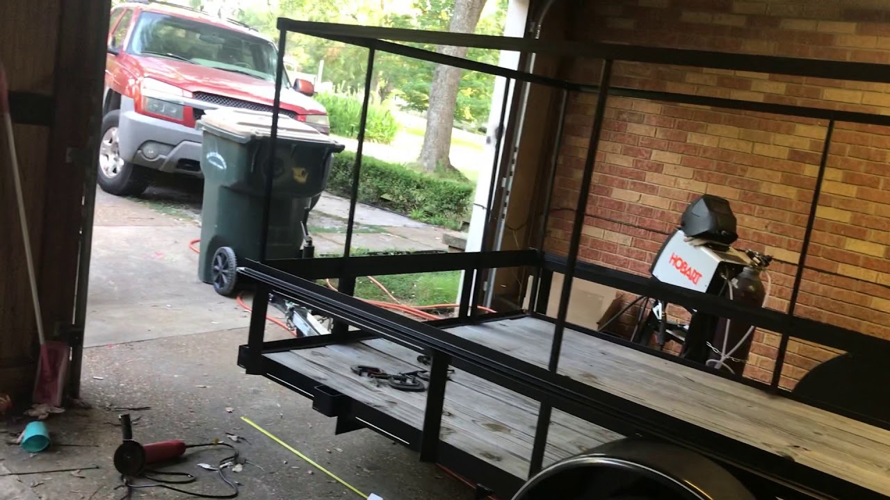 Homemade removable metal trailer walls