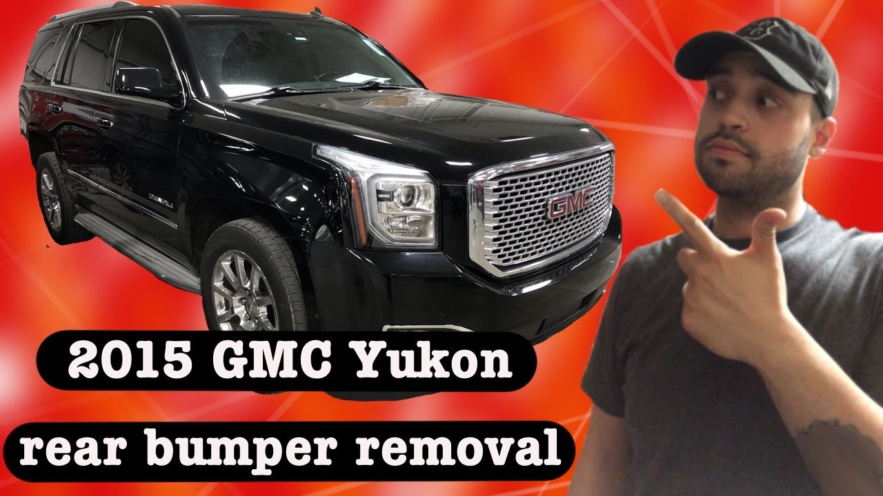 Снятие заднего бампера GMC Yukon 2015 года
