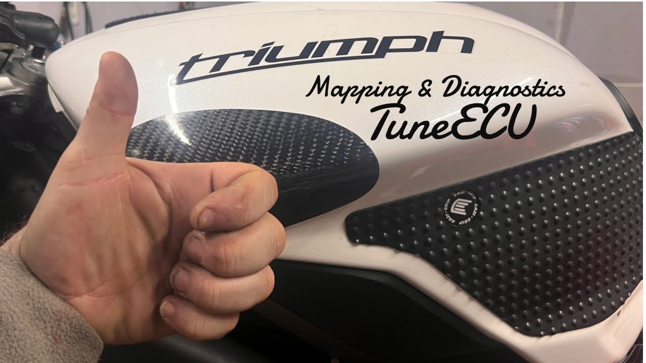 Triumph 675 675R on the Dyno & Diagnostics with TuneECU - Proving Generic maps to be Awful
