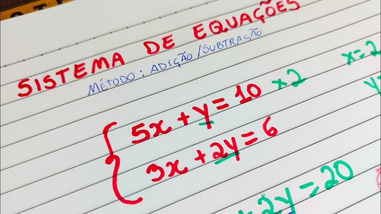 SISTEMA de EQUAÇÕES - jeito fácil