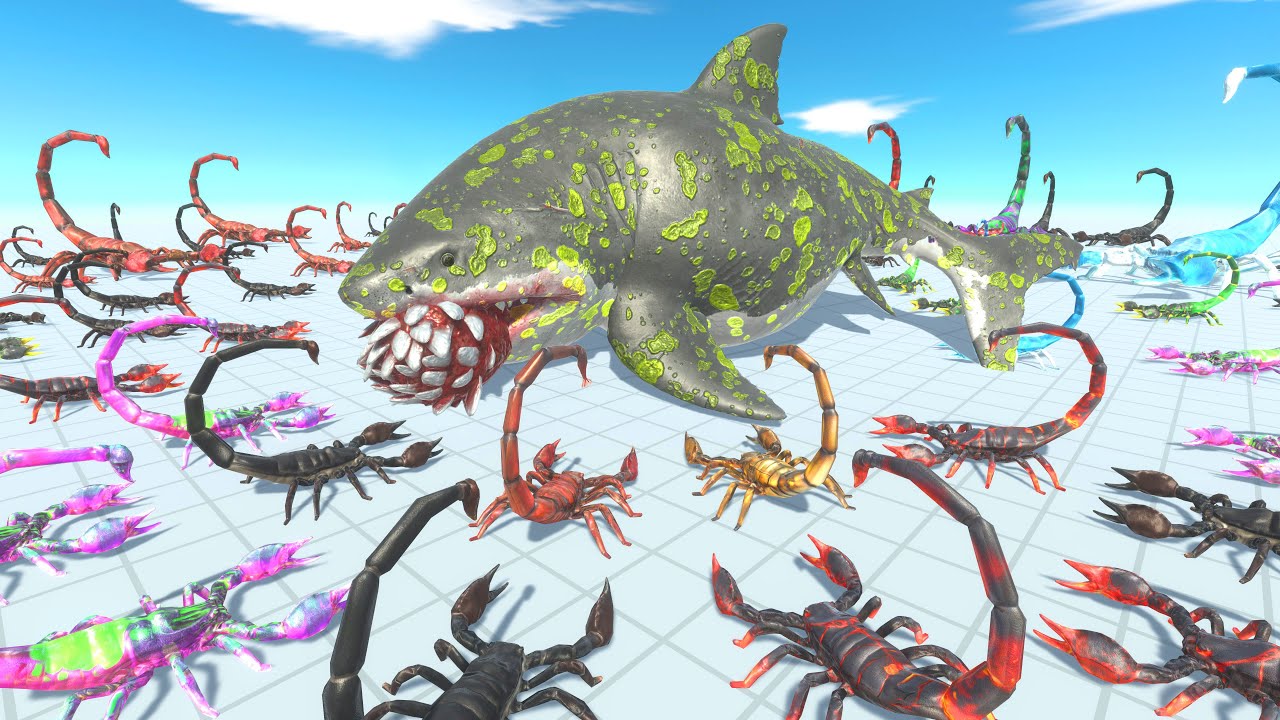 Who Can Hunt All 11 Deadly Scorpions – Dinosaurs VS Aquatics | ARBS