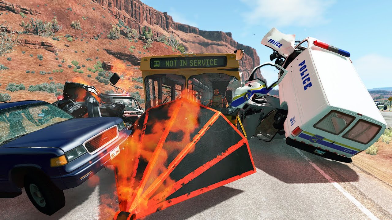 Just Crashes #22 (Ram Plow Madness) - BeamNG Drive