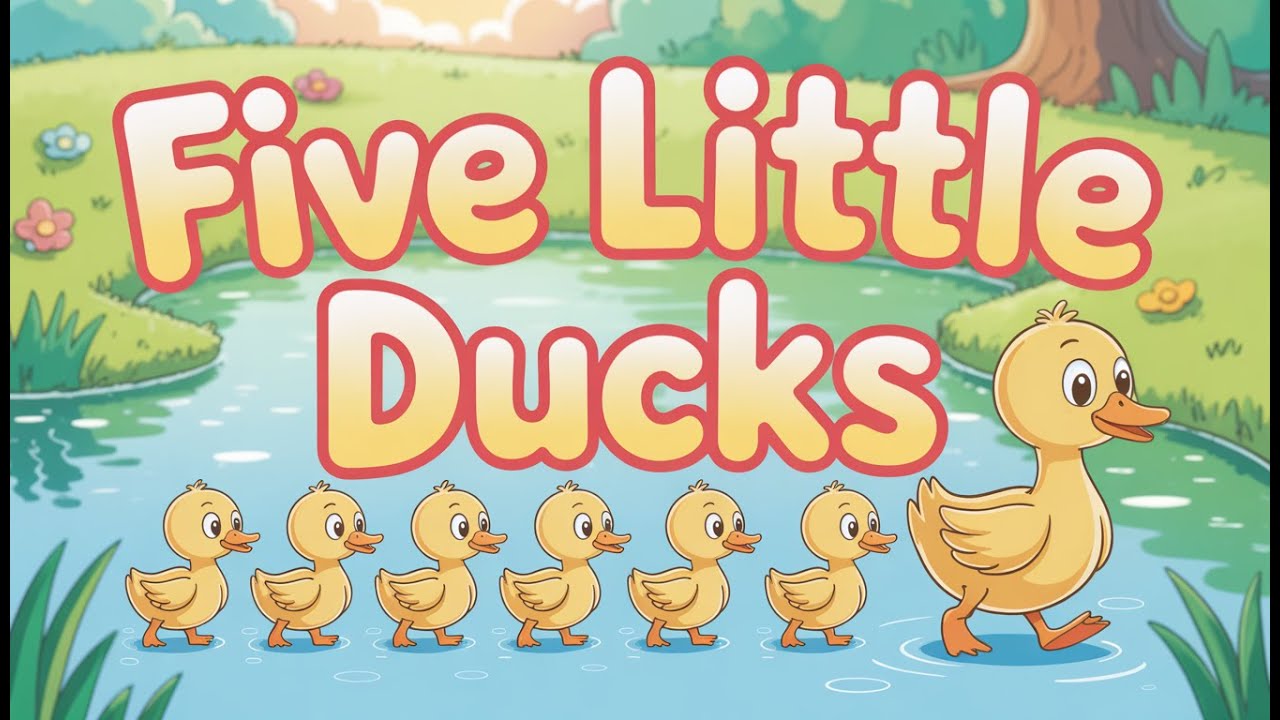 Five Little Ducks Song -382 | Nursery Rhymes & Kids Songs | Rhyme Time Kids