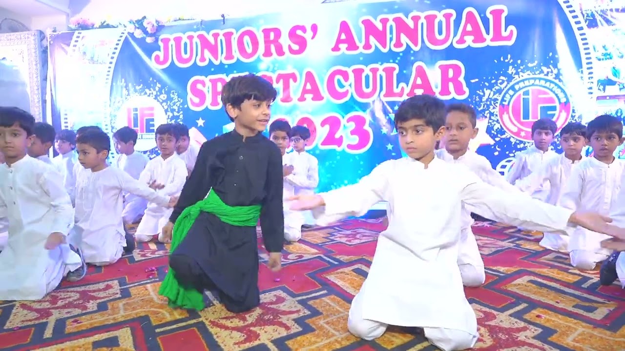 The students of Class Reception II made a great performance on the tablo Teray Rang Rang which
