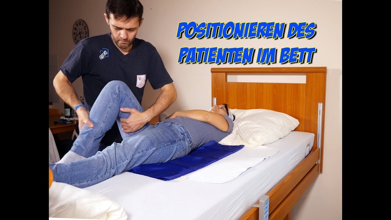 Positionieren des Patienten im Bett - Weva Care Gleittuch S