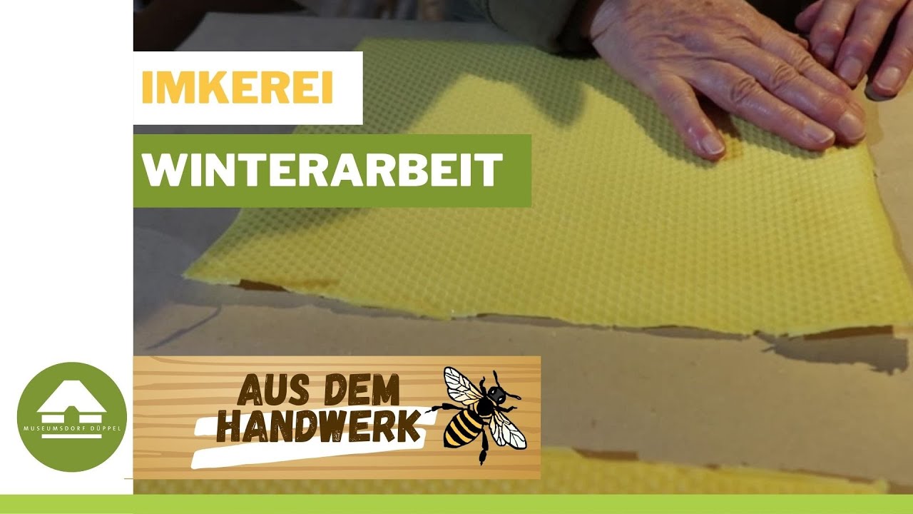 Winterarbeiten in der Imkerei | Herstellen von Rähmchen und Mittelwänden
