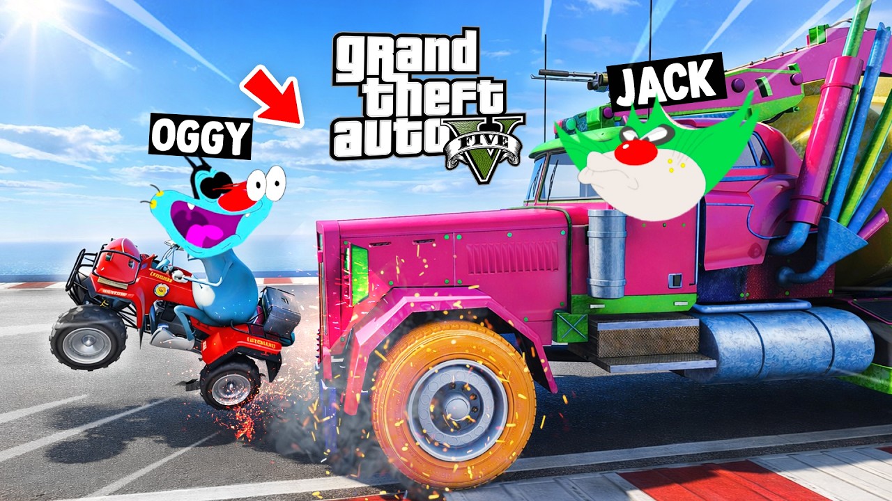 OGGY And JACK FIGHTING IN NEW FACE TO FACE BUT PINKA WINNING  (GTA 5 Funny Moments)