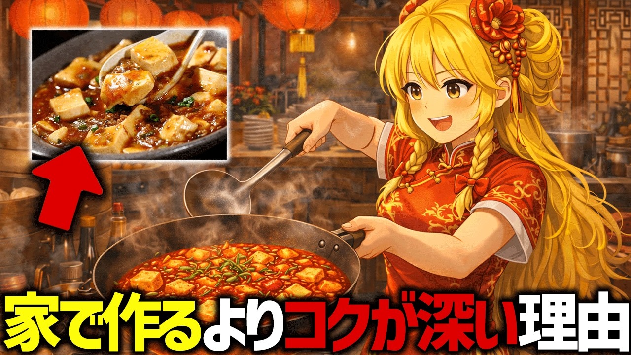 【初実写撮影】お店の麻婆豆腐が家で作るよりコクが深い理由【ゆっくり解説】
