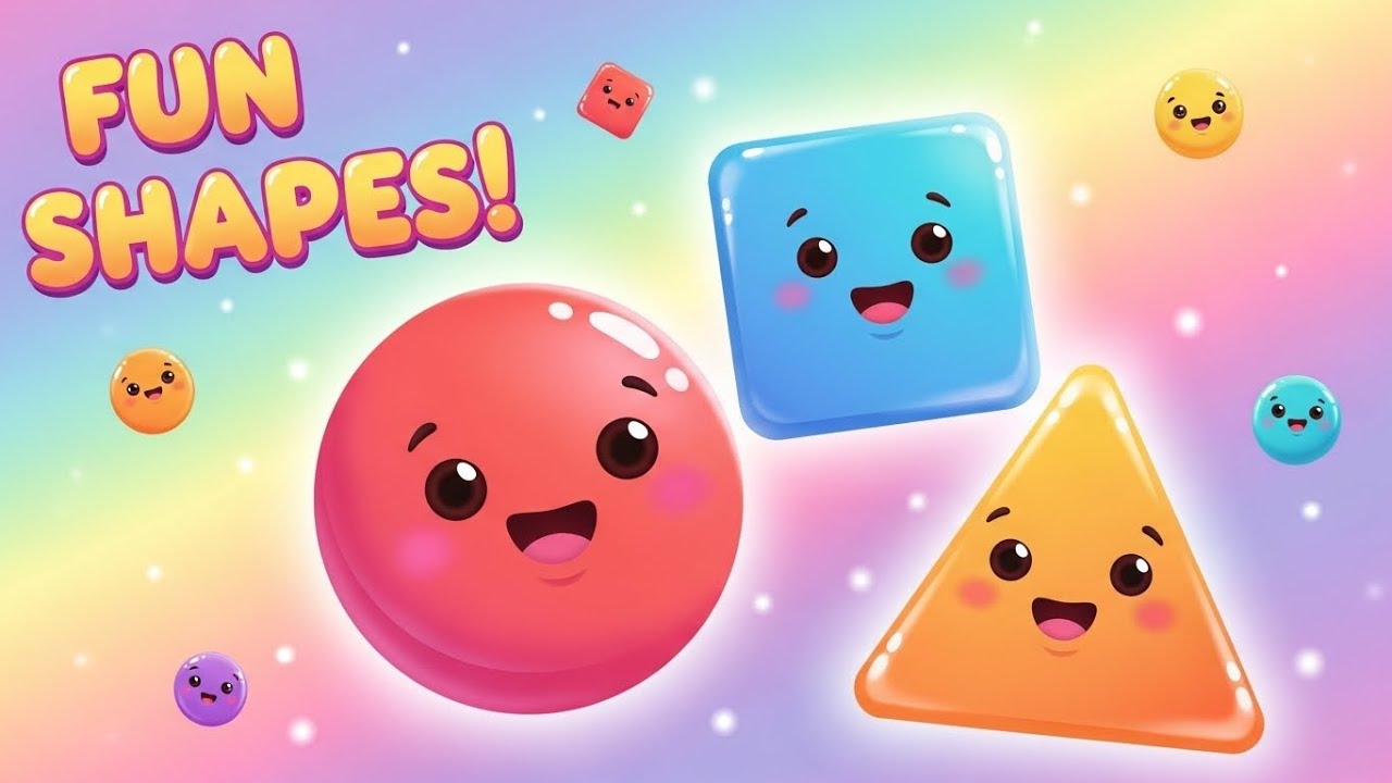 Shapes Song for Kids | Circle Square Triangle | Fun Learning Video for Toddlers & Preschool
