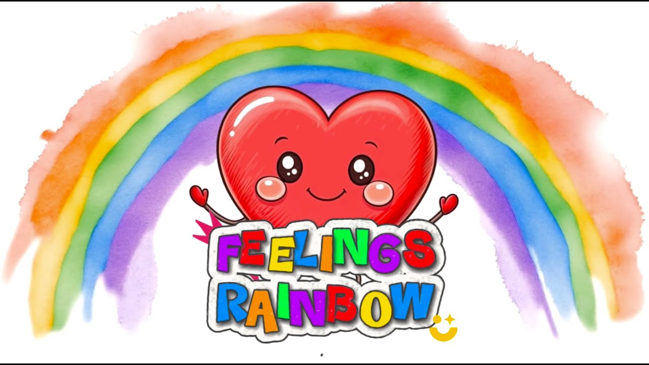 COLORS OF FEELINGS FOR CHILDREN|FEELINGS REAINBOW #kidssong