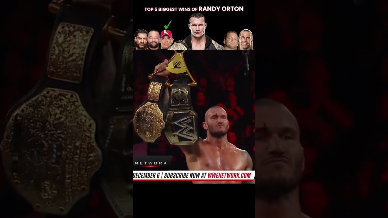 Top 5 Biggest Win of Randy Orton #wwe #wwewrestler #randyorton
