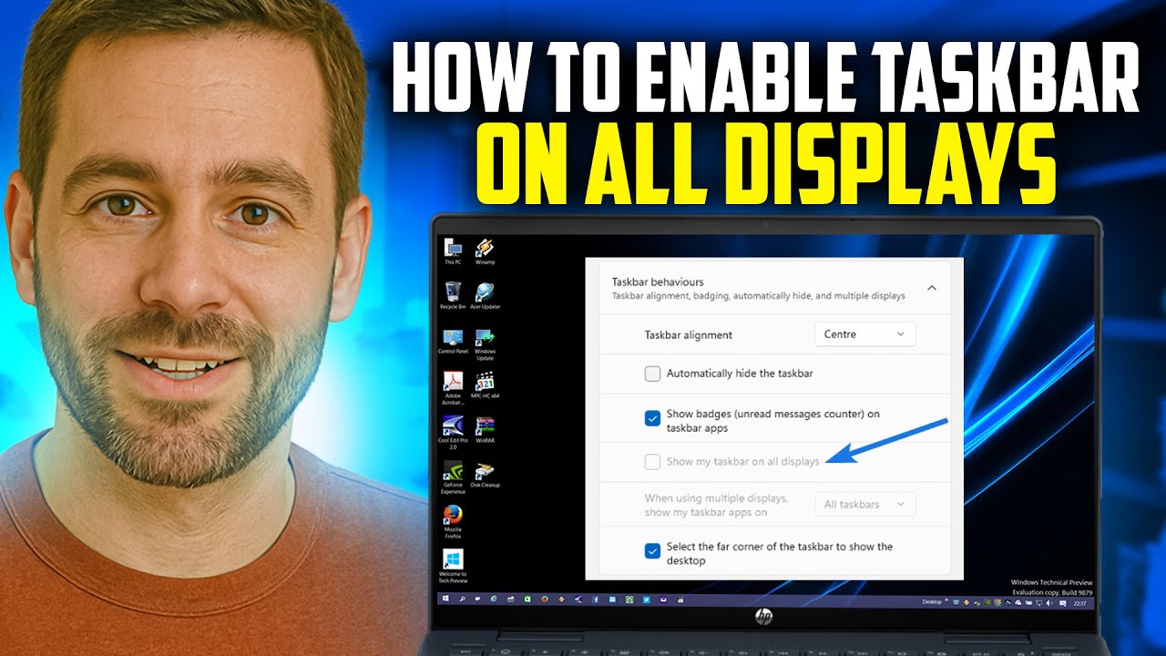 How to Show / Enable Taskbar on all Displays in Windows 11