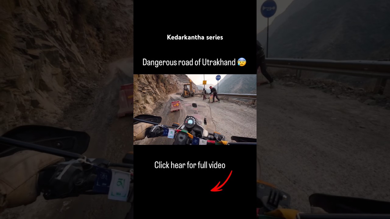 Dangerous road of mountains Utrakhand